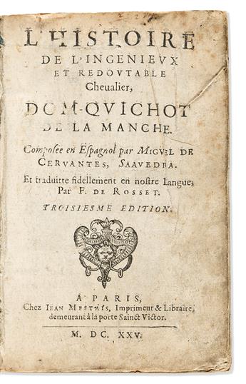 Cervantes, Miguel de (1547-1616) [Don Quixote in French]. Le Valeureux Don Quixote de la Manche.